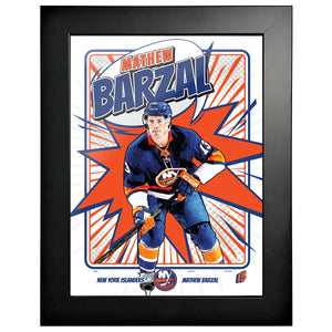#13 Barzal KABOOM 12x16 Framed Poster