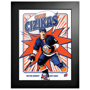 New York Islanders Player KABOOM 12x16 Frame| Casey Cizikas