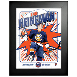 New York Islanders Player KABOOM 12x16 Frame| Emil Heineman