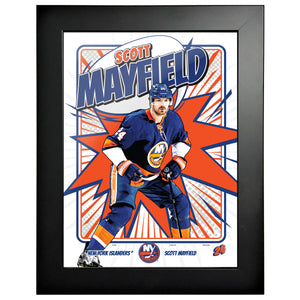 New York Islanders Player KABOOM 12x16 Frame| Scott Mayfield