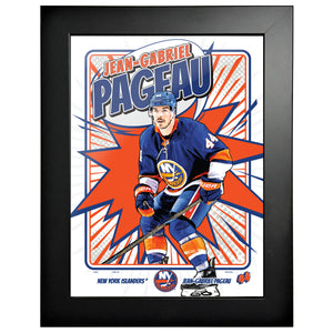 New York Islanders Player KABOOM 12x16 Frame| Jean Pageau