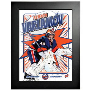 New York Islanders Player KABOOM 12x16 Frame| Semyon Varlamov