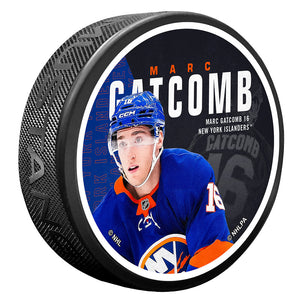 New York Islanders Centerfold Puck | Marc Gatcomb