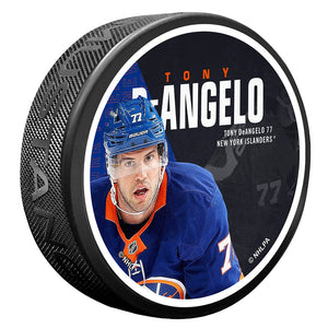 New York Islanders Centerfold Puck | Tony DeAngelo