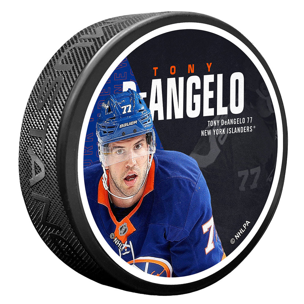 New York Islanders Centerfold Puck | Tony DeAngelo