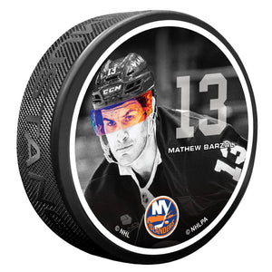#13 Barzal Neon Visor Puck
