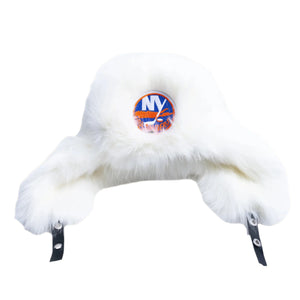 Primary Glampwear White Faux Fur Trapper Hat