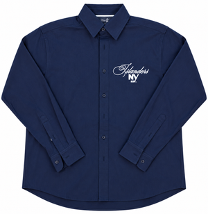 Kevin Leonel Navy Oxford Shirt