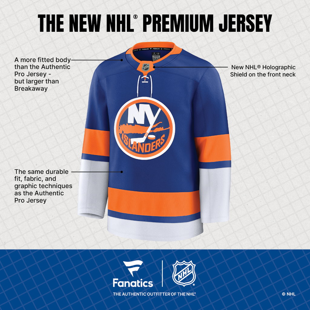 Men's New York Islanders Fanatics Blank Premium Home Jersey