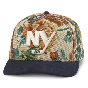 Islanders NY Jacquard Floral Adjustable Cap