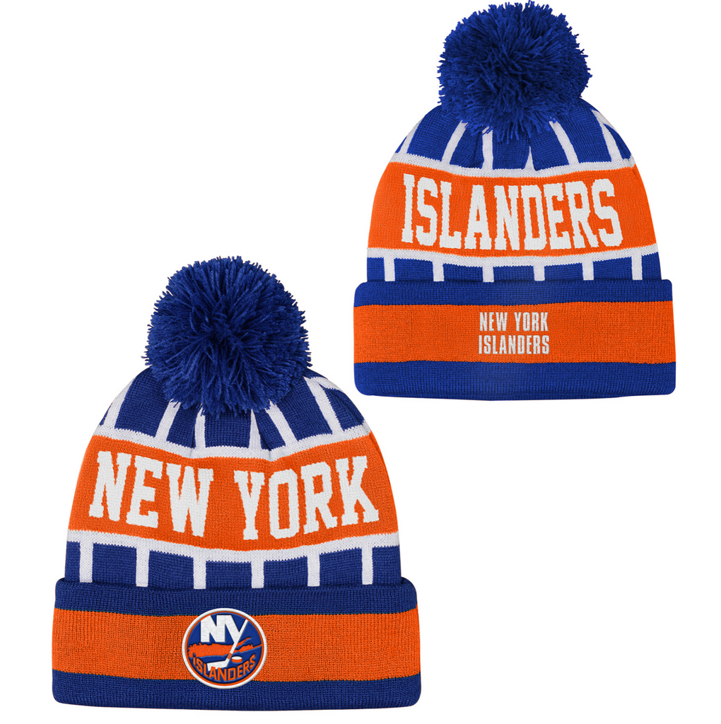 Islanders Primary Go Fast NY Beanie Pom