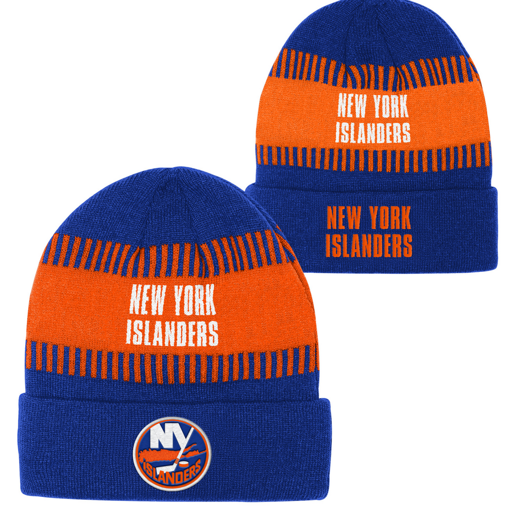 Islanders Primary Bright Lights Stripe Beanie