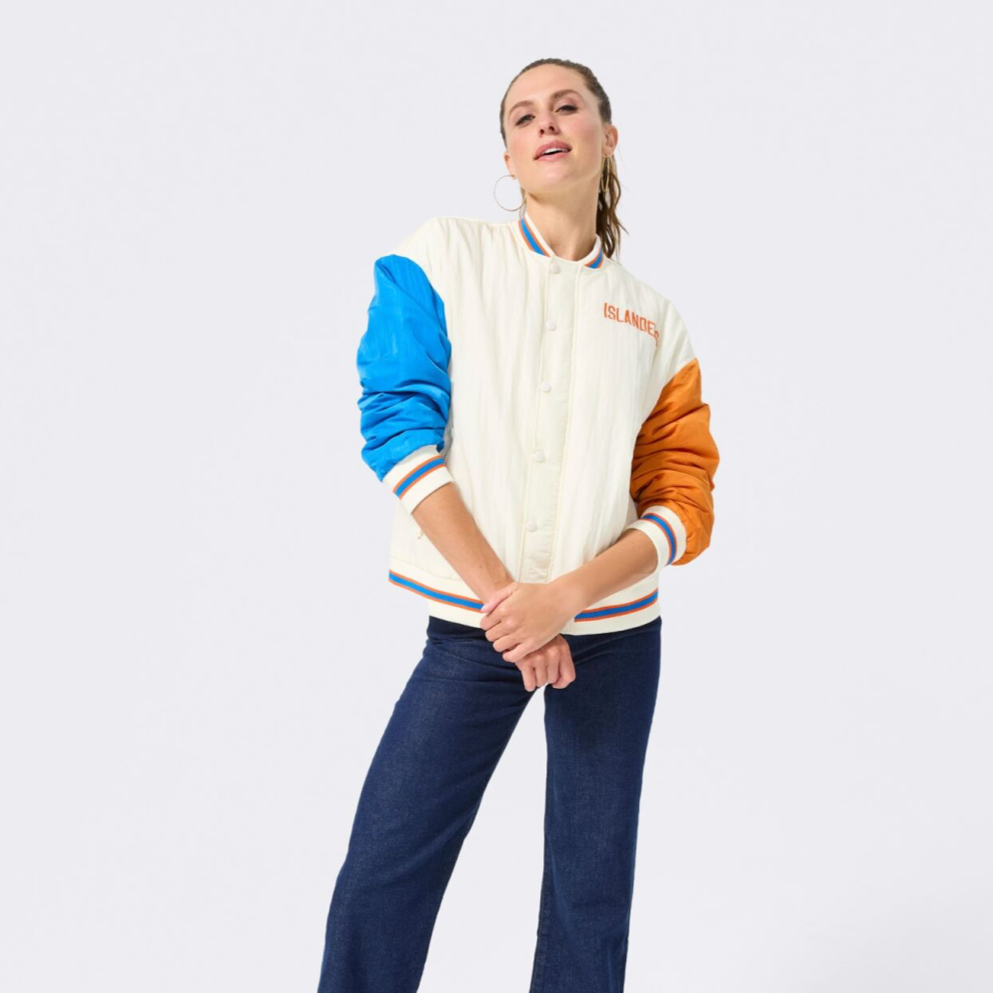 Islanders Colorblock Bomber Jacket