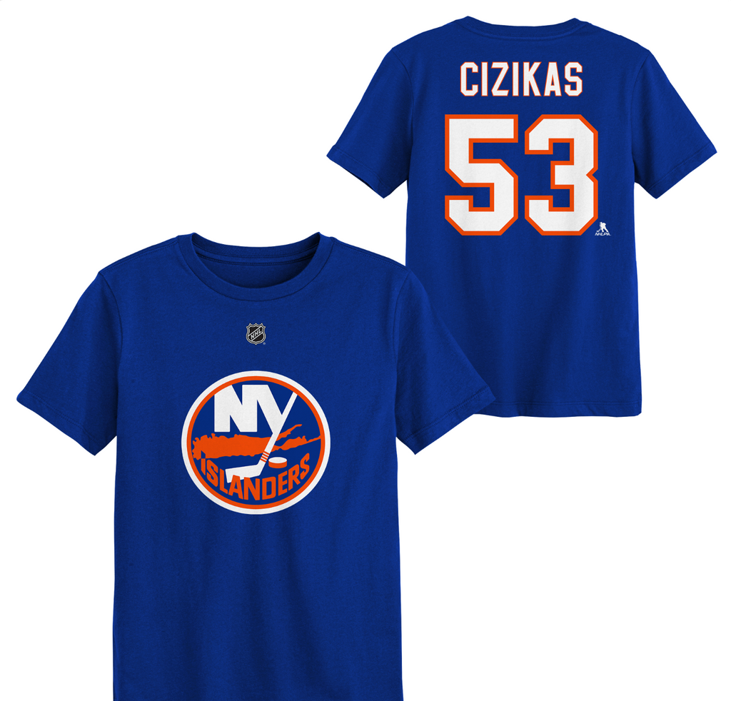 Casey Cizikas #53 New York Islanders Name & Number Kids T-Shirt