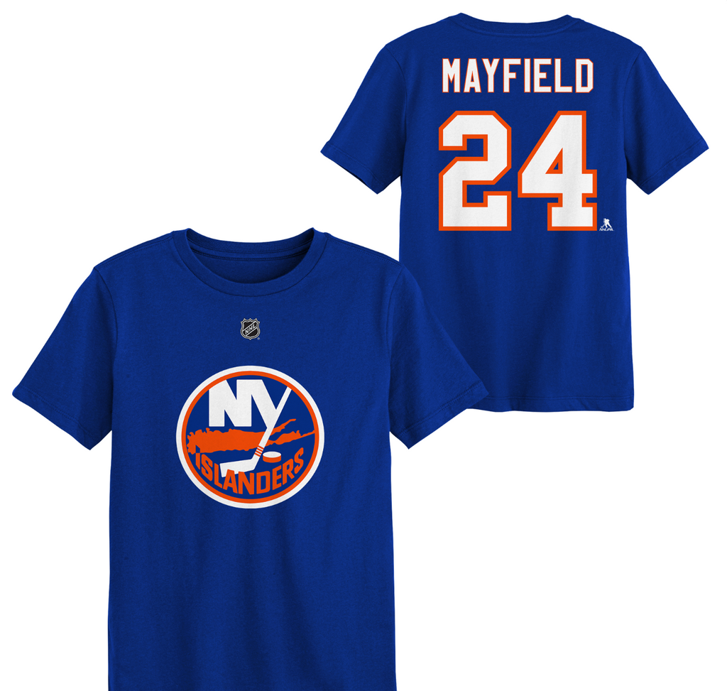 Scott Mayfield #24 New York Islanders Name & Number Kid's T-Shirt