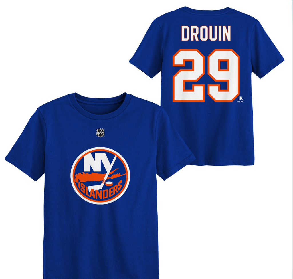 Jonathan Drouin #29 New York Islanders Name & Number Kids T-Shirt
