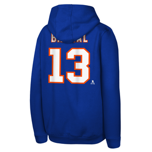 #13 Barzal Name & Number Kids Hoodie