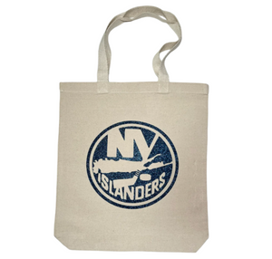 Islanders Primary Logo Glitter Canvas Tote