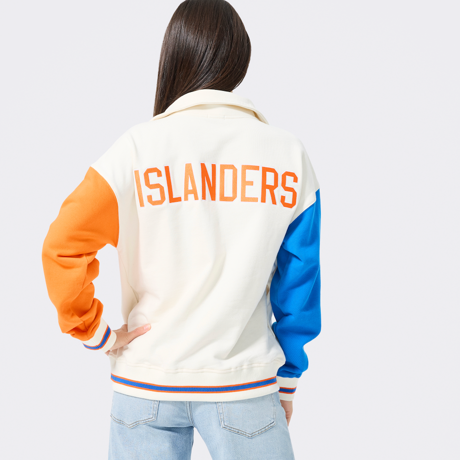 Islanders Colorblock 1/4 Zip Sweater