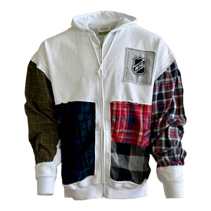 Hood Zip Sweatshirt-Flannel