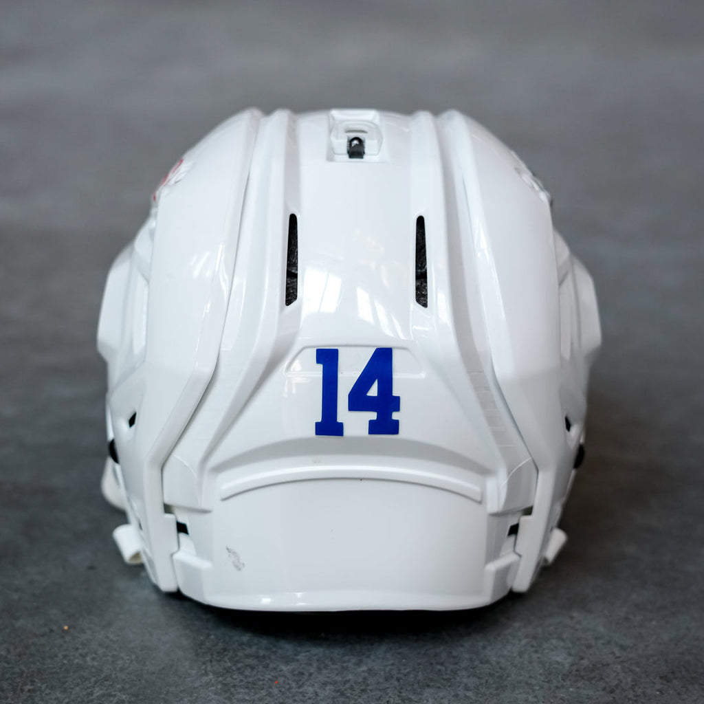 Bo Horvat Game Used White Helmet