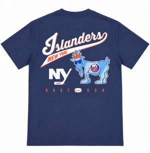 GOAT USA Adult Script Navy Tee