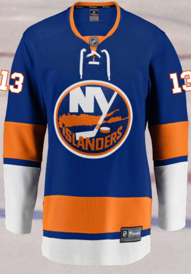 New York Islanders #13 Barzal Women's Home Breakaway Jersey