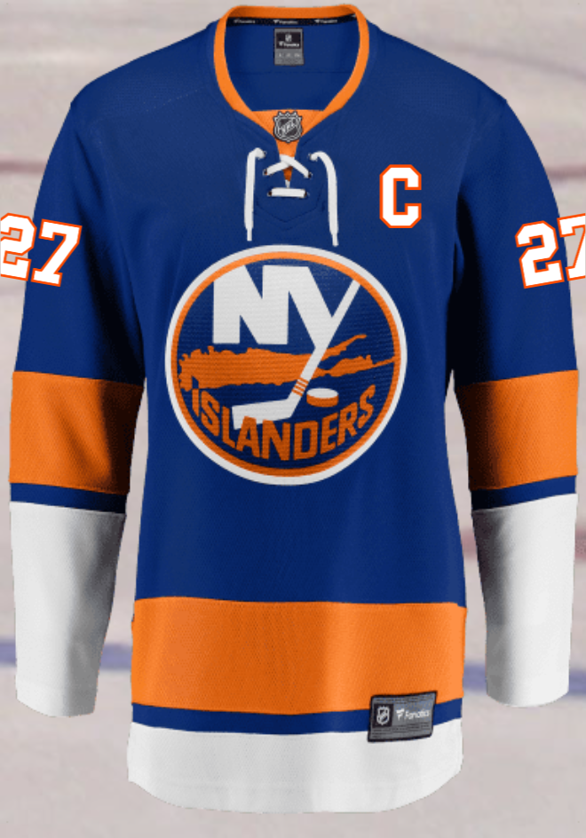 New York Islanders #27 Lee Women's Home Breakaway Jersey