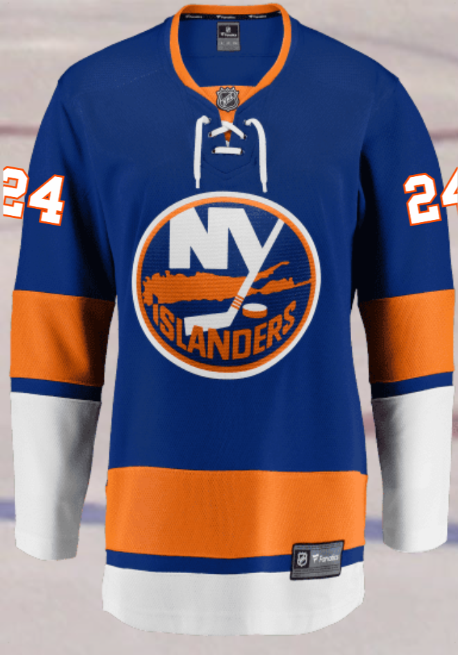 New York Islanders #24 Mayfield Women's Home Breakaway Jersey