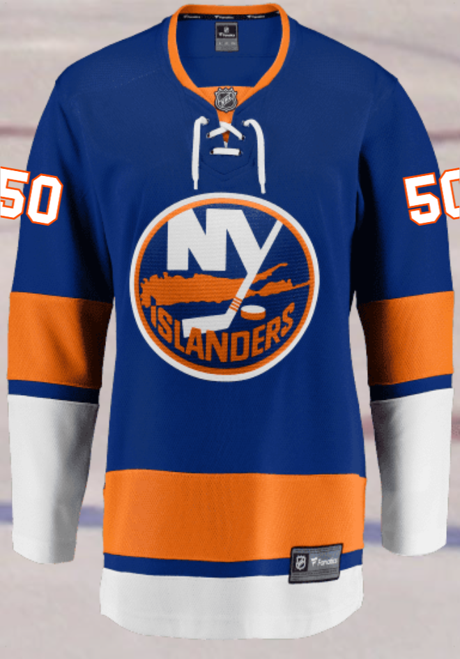 New York Islanders #50 Hogberg Women's Home Breakaway Jersey