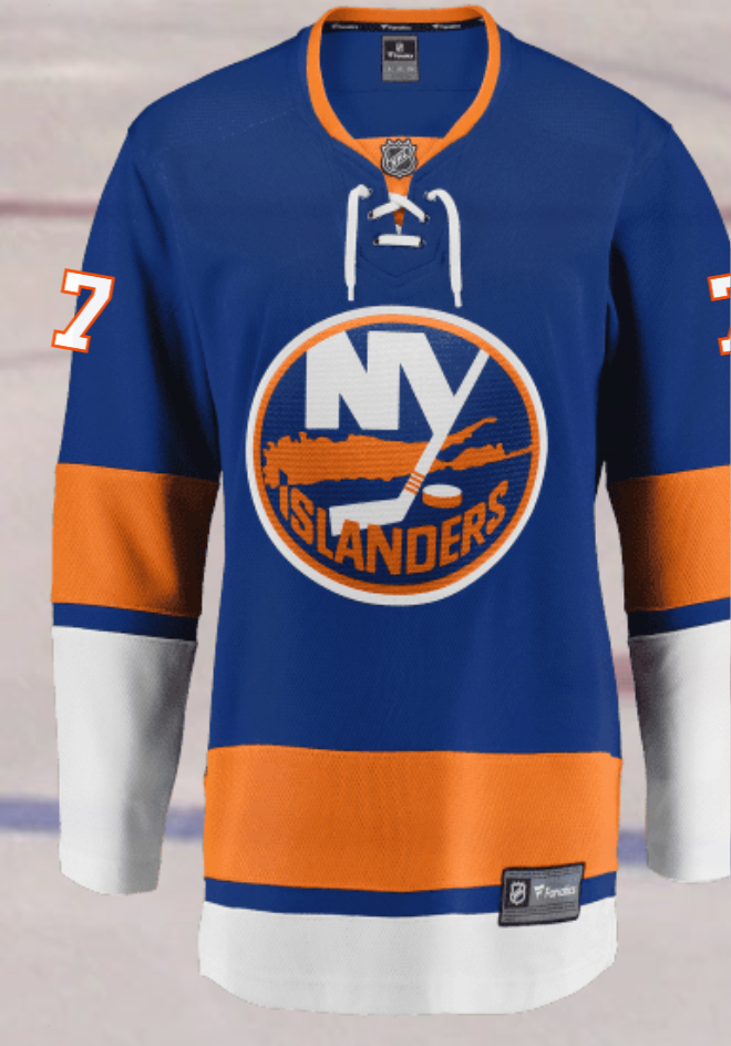 New York Islanders #7 Tsyplakov Women's Home Breakaway Jersey