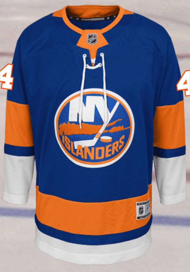New York Islanders #4 DeAngelo Youth Home Replica Jersey