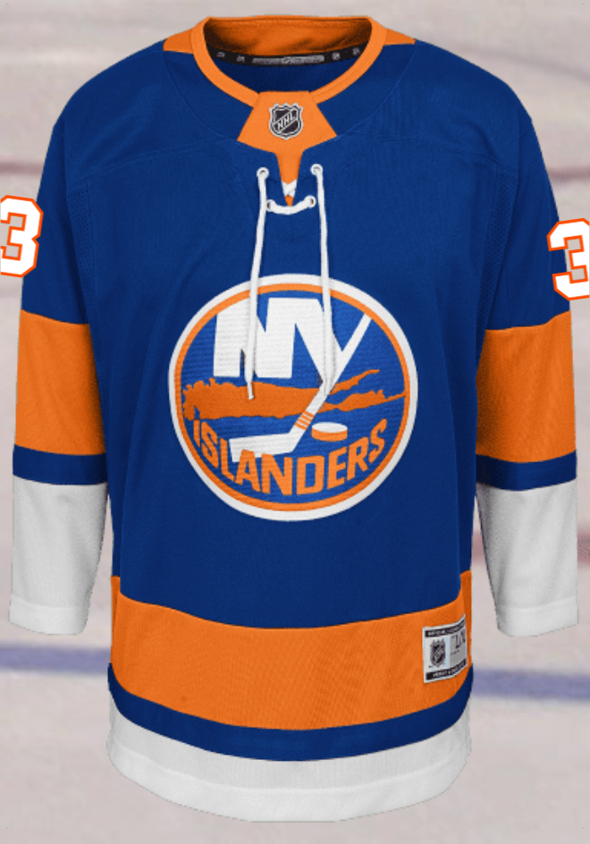 New York Islanders #3 Pelech Youth Home Replica Jersey