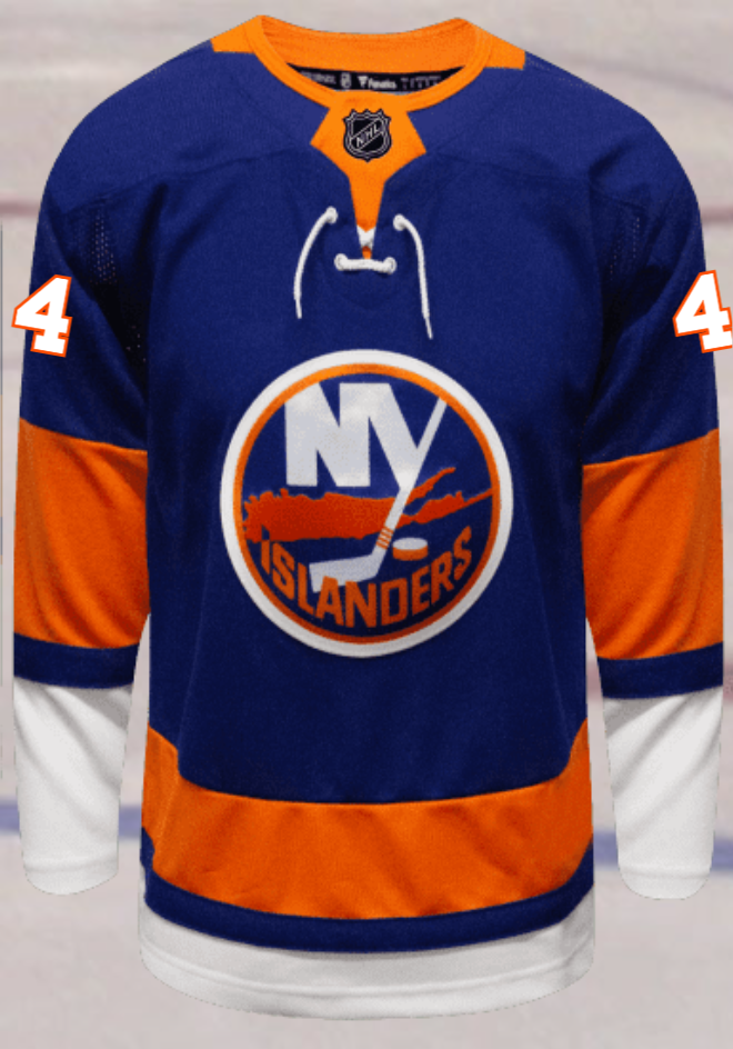 New York Islanders #4 DeAngelo Men's Premium Home Jersey