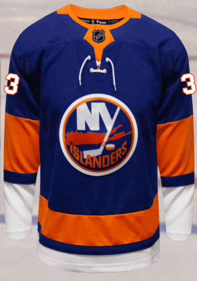 New York Islanders #3 Pelech Men's Premium Home Jersey