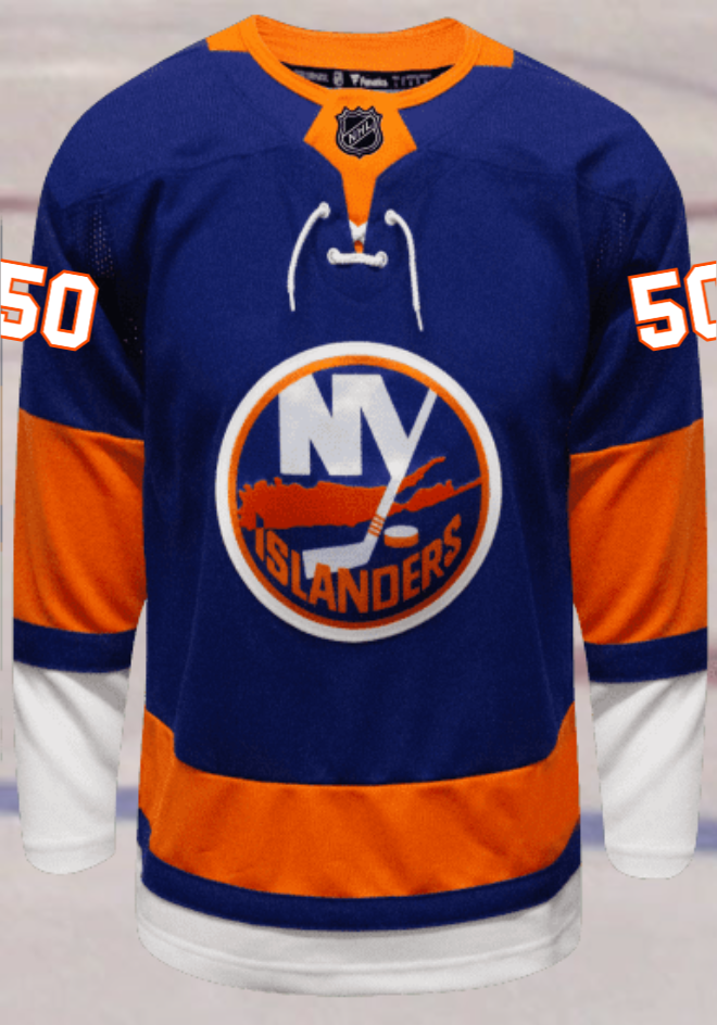 New York Islanders #50 Hogberg Men's Premium Home Jersey