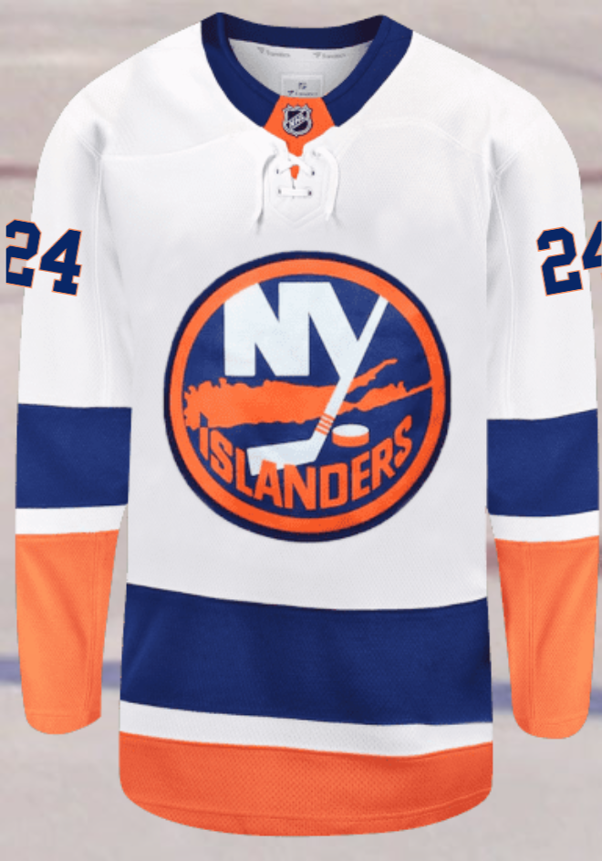 New York Islanders #24 Mayfield Men's Premium Away Jersey