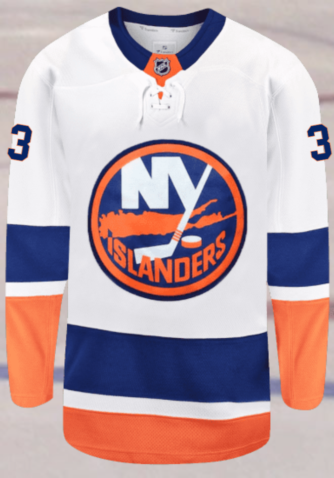New York Islanders #3 Pelech Men's Premium Away Jersey