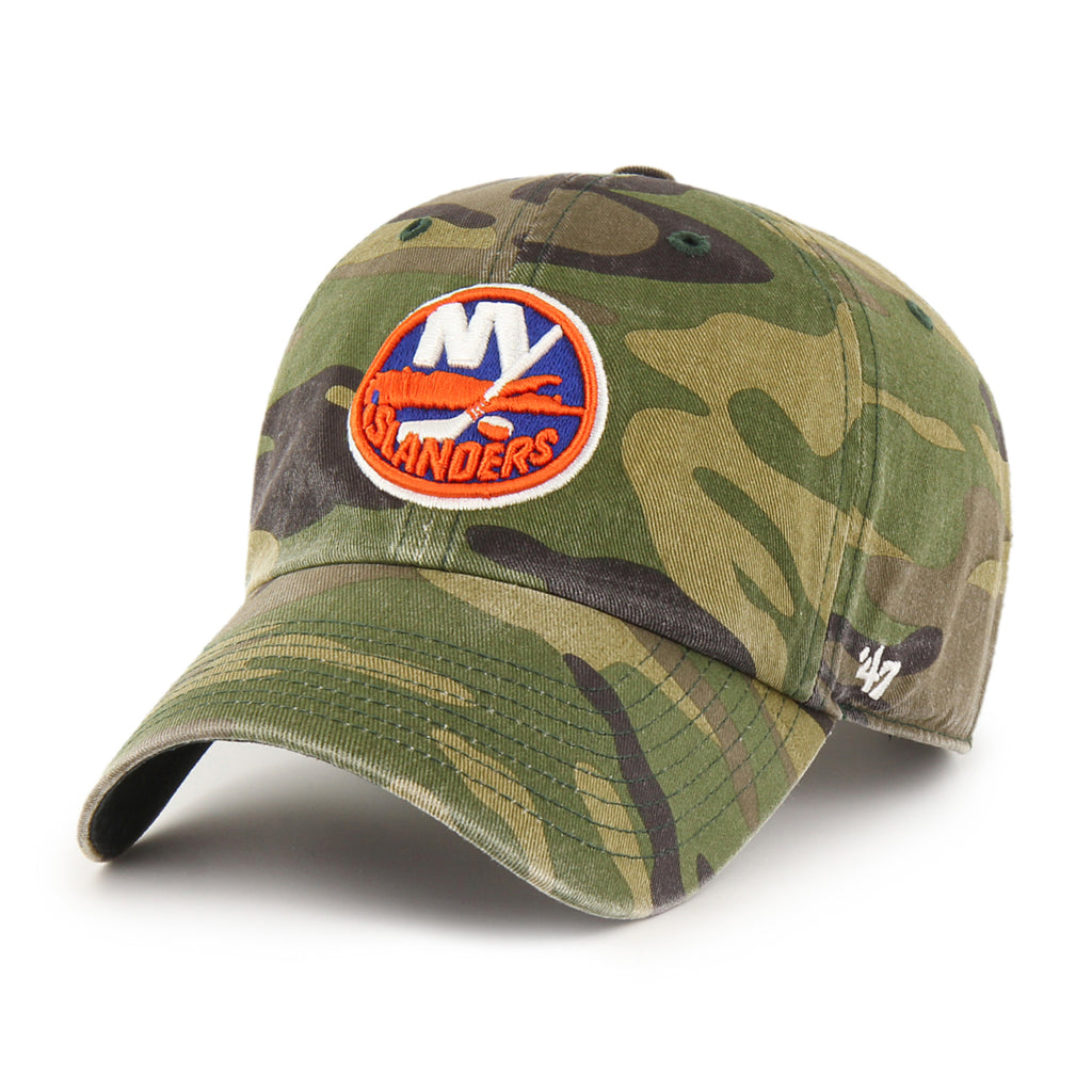 New York Islanders camo clean up hate with primary logo made by '47 Brand