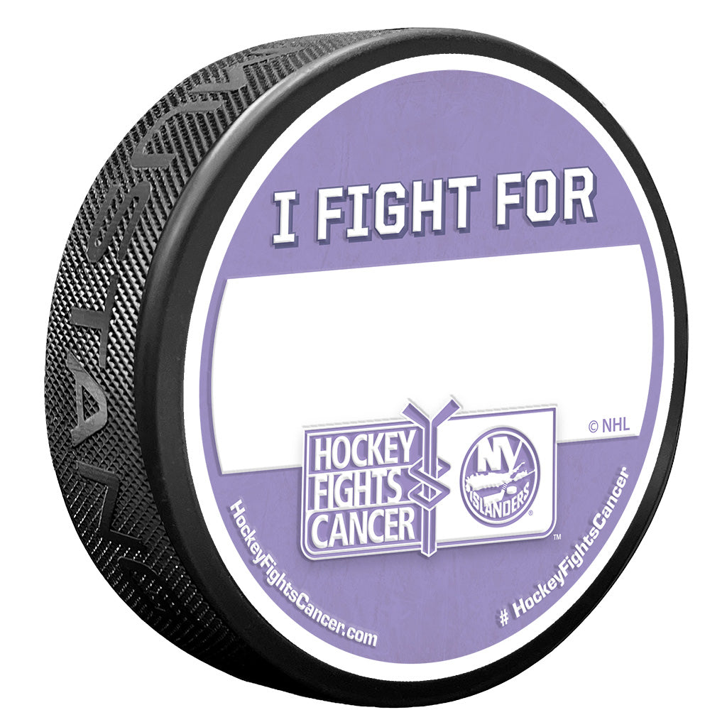 New York Islanders Puck - Hockey Fights Cancer Puck | I Fight