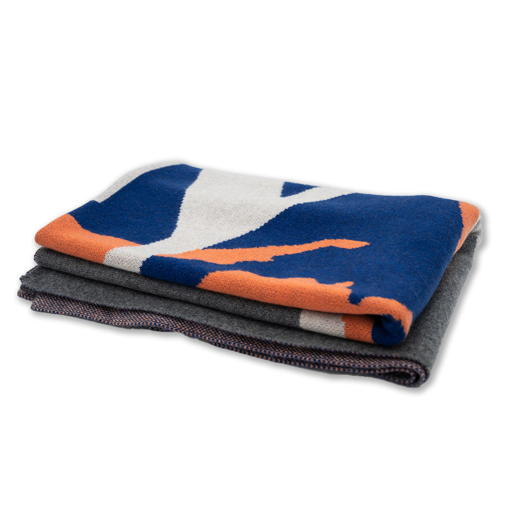 Seal Cashmere Throw - Gray