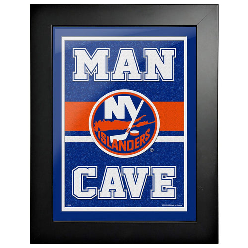 New York Islanders 12 x 16 Stanley Cup Rings Framed Artwork