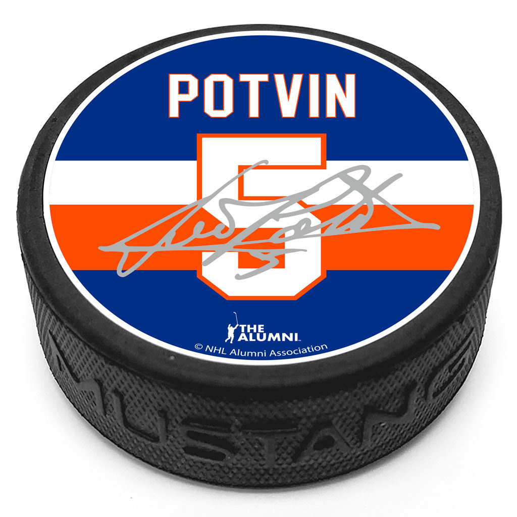 New York Islanders Alumni Puck - Potvin