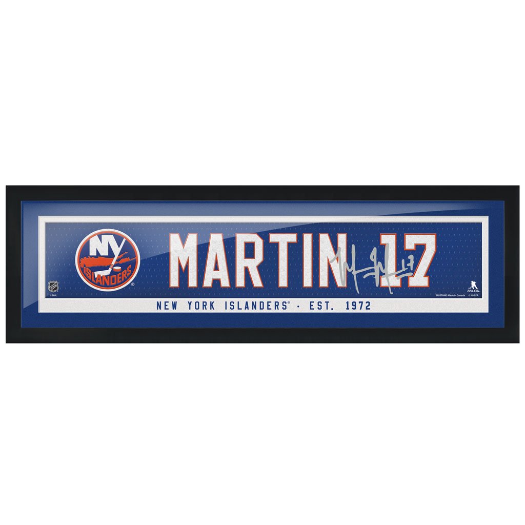New York Islanders PA Player 6x22 Frame - Martin