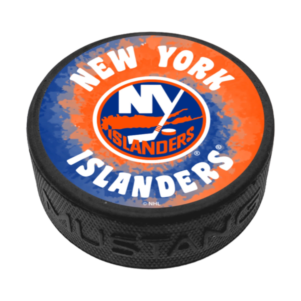 New York Islanders Team Color Tie-Dye Puck